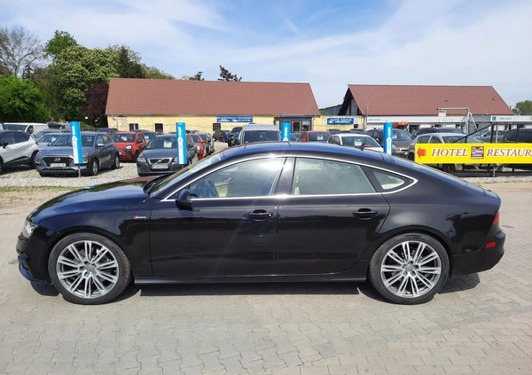 Audi A7 cena 69900 przebieg: 207030, rok produkcji 2013 z Krzanowice małe 781